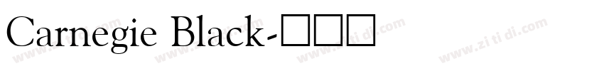 Carnegie Black字体转换